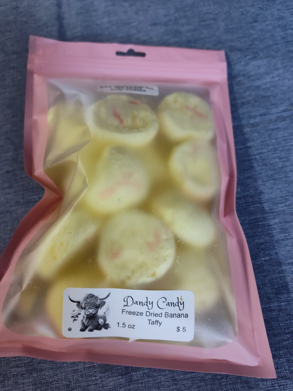 Freeze Dried Banana Taffy